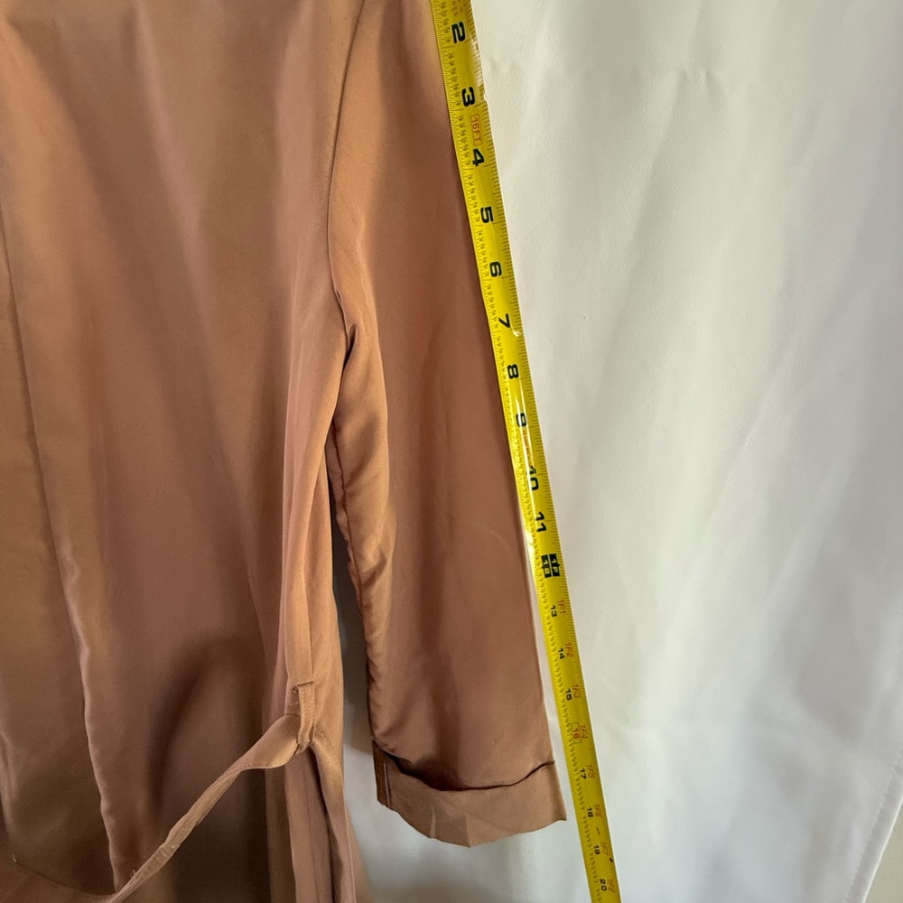 H&M | DIVIDED Modal-blend trenchcoat - Pink Beige - Picture 7 of 15